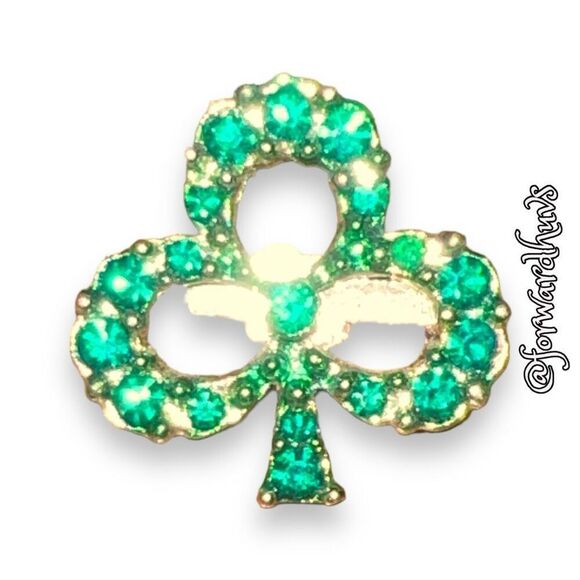 Bundle Sale 3 for $15 | Gold Tone Three-Leaf Clover Brooch - Picture 4 of 8
